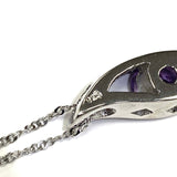 Amethyst Sterling Silver Necklace