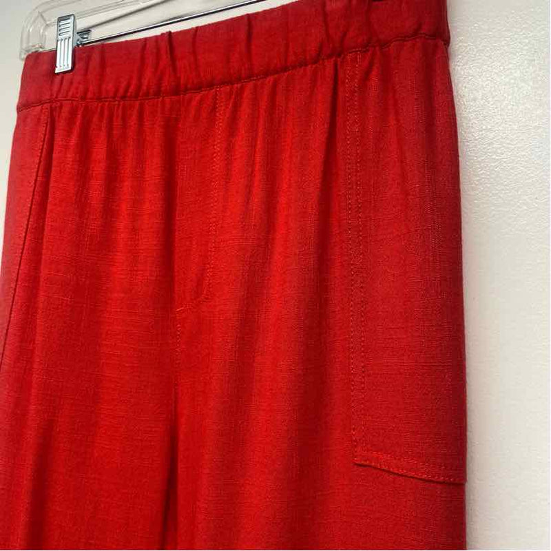 Soft Surroundings Size XL- 16Women's Red Solid Cargo Crop