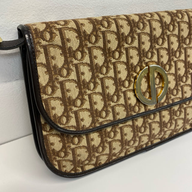 Christian Dior Brown Trotter Shoulder Handbag