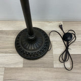 Floor Black-Tan Metal Lamp