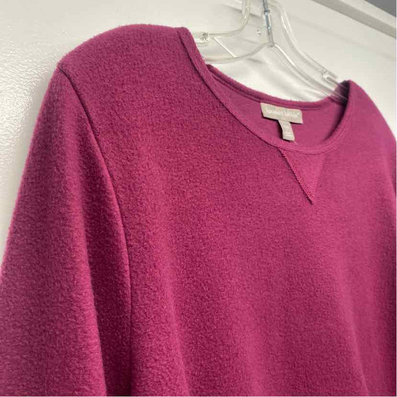 Woman Within Size XL-L Women's Cranberry Spiral Pullover Sweater