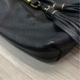 Michael Kors Black Solid Leather Crossbody Crossbody