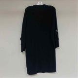 Tommy Bahama Size S Women's Black Solid Maxi Cardigan Sweater