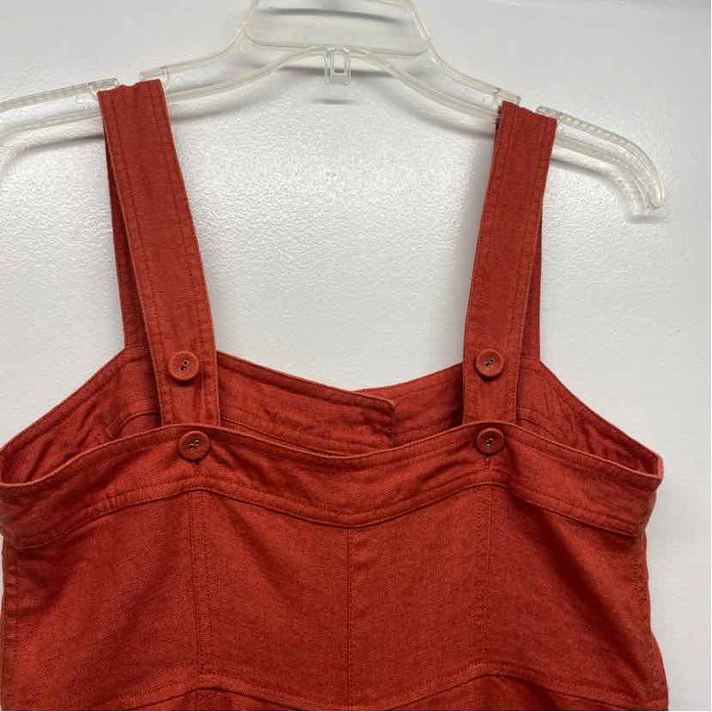 Garnet Hill Size 4-S Women's Coral Solid Pants Jumpsuit