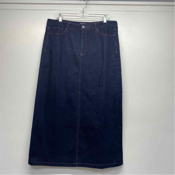 NYDJ Size 12 Women's Dark Blue Pencil-Maxi High Rise Skirt