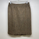 Carlisle Women's Size 4 Brown-Multi Tweed Pencil-Knee Skirt