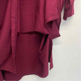 Encircled Size Xl Women's Burgundy Solid Long Sleeve Shift Dress