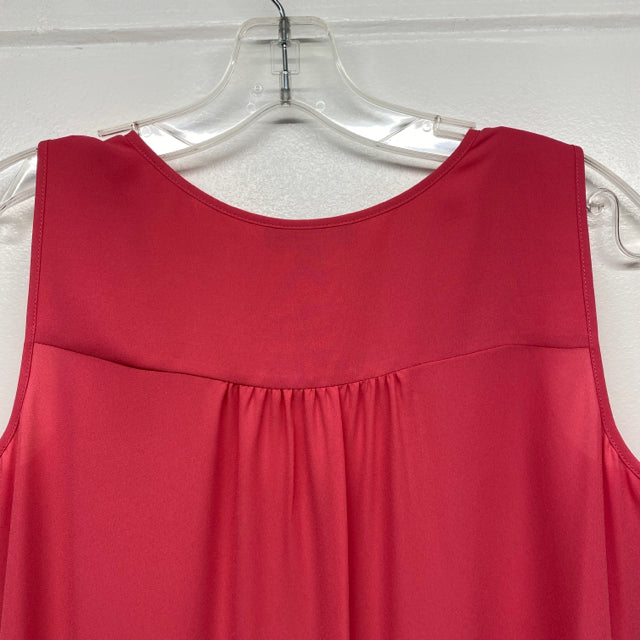 Etcetera Women's Size 4-S Magenta Solid Sleeveless Top