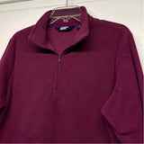 Lands' End Women's Size L Purple Solid Pullover Fleece