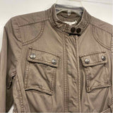 Ann Taylor Loft Women's Size 0-XS Taupe Solid Utility Jacket