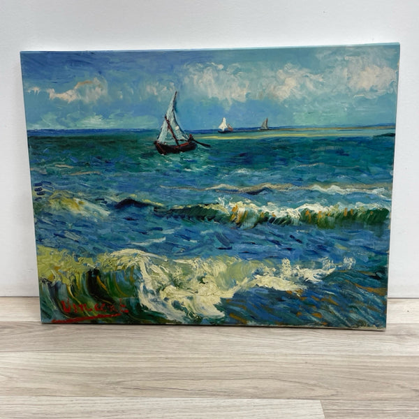 Vincent  Van Gogh The Sea at Les Saintes  Canvas Wall Decor