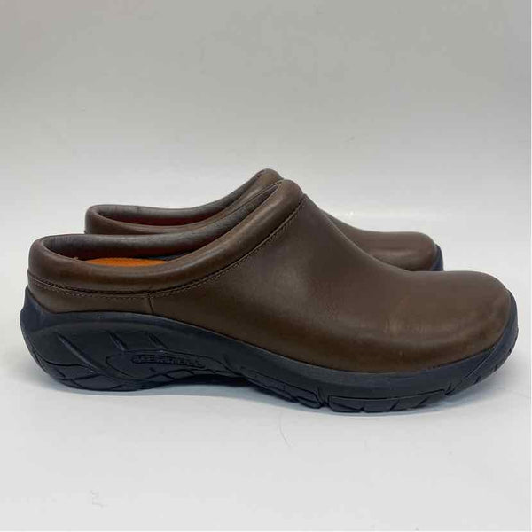 Merrell Size 8 Women's Brown Solid Slip On Clogs