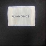 7 Diamonds Women's Size XXL Black Solid Zip Up Vest