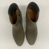Vionic Shantelle Size 7 Women's Olive Green Solid Zip Up Booties