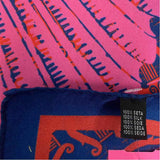 Rory Hutton Blue-Multicolored Silk Print Scarf