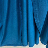 Sivana Size Xl Women's Teal Solid 3/4 Sleeve Maxi-Wrap Dress