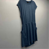 Prana Size Xl Women's Blue Tweed T-Shirt Dress