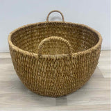 Made in Phillippines Brown Wicker Floor Basket