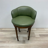 Antique Green Faux leather Chair