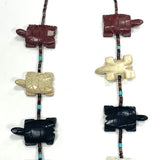 Native America -Turtle Shaped Fetish Necklace