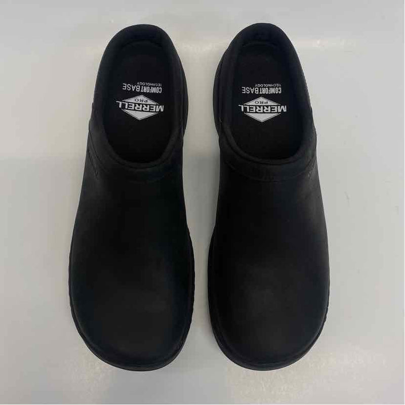 Merrell Size 8 Women's Black Solid Slip On Clogs