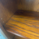 Adjustable Shelves Brown Wood Bookcase