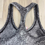 Lululemon Size 4-S Women's Black-Gray Tweed Racerback Activewear Top