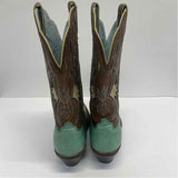 Ariat Size 6.5 Women's Green-Brown Embroidered Western Boots