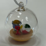 Artful Home Clear-Multi Glass Hand Blown Ornament At the Shore