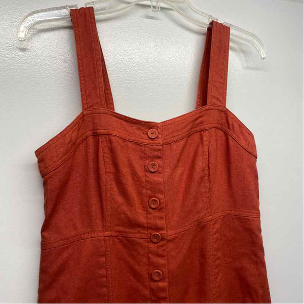 Garnet Hill Size 4-S Women's Coral Solid Pants Jumpsuit