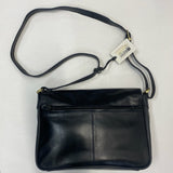 Tula Navy Leather Solid Crossbody Handbag