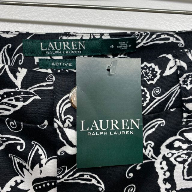 Lauren Ralph Lauren Size 4 Women's Black-White Pattern Shorts