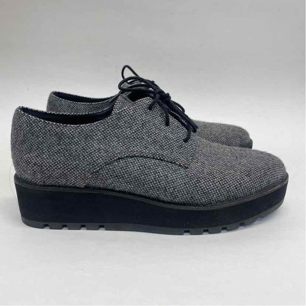 Eileen Fisher Size 7.5 Women's Gray Tweed Lace Up Shoes