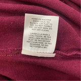 Encircled Size Xl Women's Burgundy Solid Long Sleeve Shift Dress