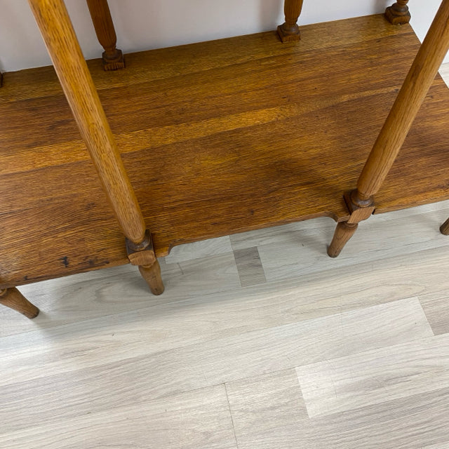 Brown Wood 3 Drawer Console - Sofa Table