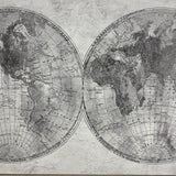 Light Gray Hanging World Map