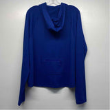 Title Nine Size Xl Women's Blue Solid Hoodie Activewear Top