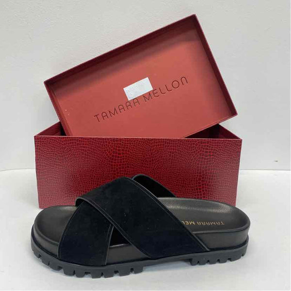 Tamara Mellon Size 8 Women's Black Solid Slide Sandals