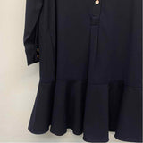 Tuckernuck Size S Women's Navy Solid Button Up Shirt Dress