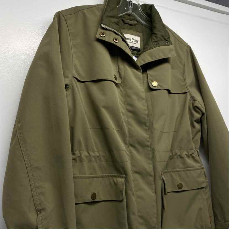 Duck Camp Women's Size M Green Solid Military Jacket