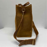 Mark & Graham Caramel Suede Solid Tote Handbag