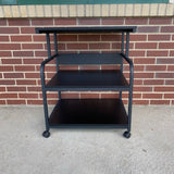 Black Metal Stand with Casters
