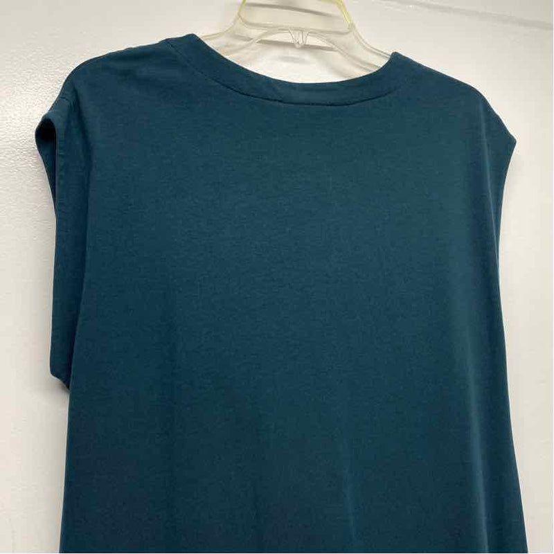 Modern Citizen Size Xl Women's Teal Solid Maxi Dress