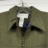 Liz Claiborne Women's Size S Green Tweed Zip Up Jacket