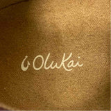 OluKai Size 7.5 Women's Burgundy Solid Lace Up Sneakers