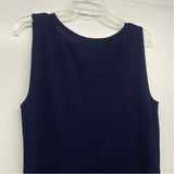St. John Size L Women's Navy Solid Camisole Sleeveless Top
