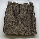 Eddie Bauer Size 4 Women's Gold Textured Short Skirt