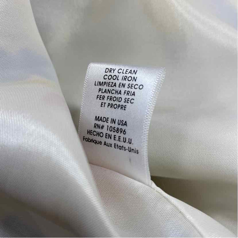 Worth Size 6-S Women's White-Multicolor Pattern Sheath Dress