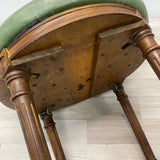 Antique Green Faux leather Chair