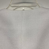 Tahari Arthur Levine Women's Size 12-M White-Black Solid Single button Jacket